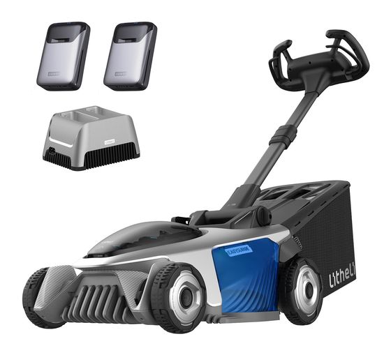 Litheli U20LM01-0U220 inkl. 2 x 4,0 Ah Ultra-Akkus Rasenmäher mit Radantrieb f&uuml;r 314,00 Euro