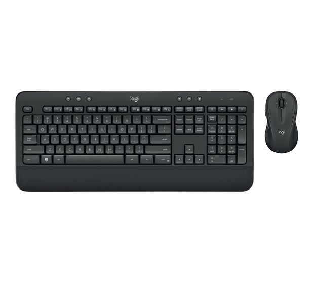 Logitech Advanced Wireless Combo Universal Tastatur USB 2.4 GHz  (Schwarz) f&uuml;r 44,99 Euro