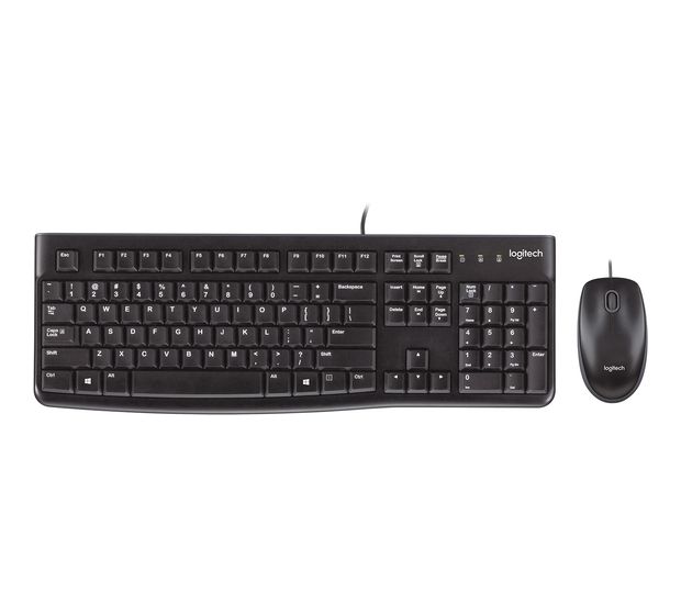 Logitech Desktop MK120 Tastatur USB  (Schwarz) f&uuml;r 23,99 Euro