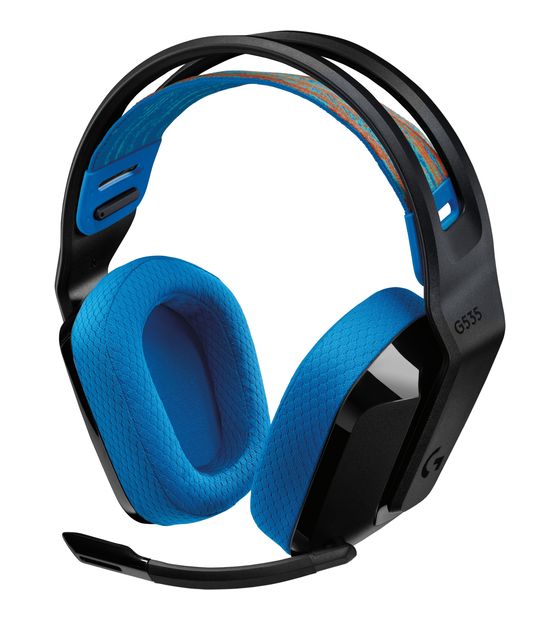 Logitech 535 Over Ear Kopfhörer kabellos 33 h Laufzeit  (Schwarz, Blau) f&uuml;r 77,99 Euro
