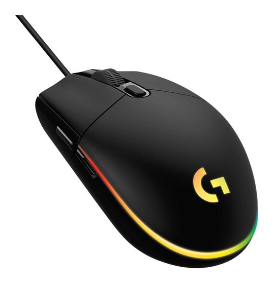 Logitech G203 LightSync 8000 DPI Gaming Maus  (Schwarz) f&uuml;r 34,99 Euro