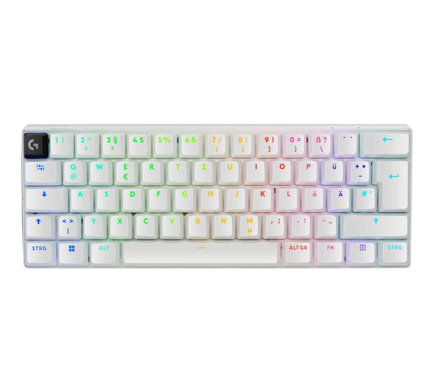 Logitech Pro X 60 RGB-LED Gaming Tastatur RF Wireless + Bluetooth 2.4 GHz  (Weiß) f&uuml;r 171,99 Euro