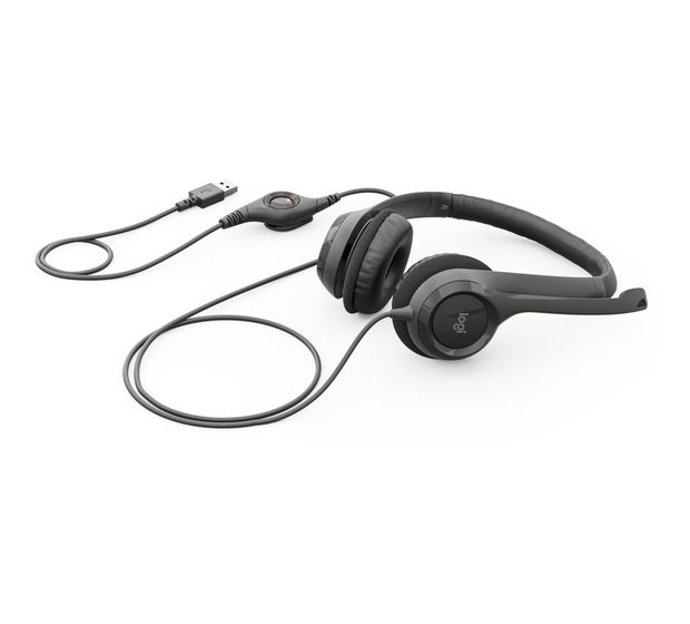 Logitech H390 Ohraufliegender Kopfhörer Kabelgebunden USB Typ-A  (Schwarz) f&uuml;r 39,99 Euro