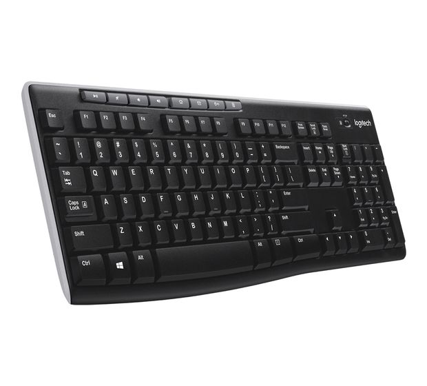 Logitech K270 Tastatur RF Wireless 2.4 GHz  (Schwarz) f&uuml;r 33,99 Euro