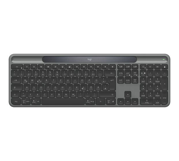 Logitech K980 Signature Slim Solar+ Universal Tastatur RF Wireless + Bluetooth 2.4 GHz  (Graphit) f&uuml;r 108,99 Euro