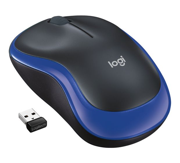 Logitech M185 1000 DPI Büro Maus Optisch  (Blau) f&uuml;r 13,99 Euro