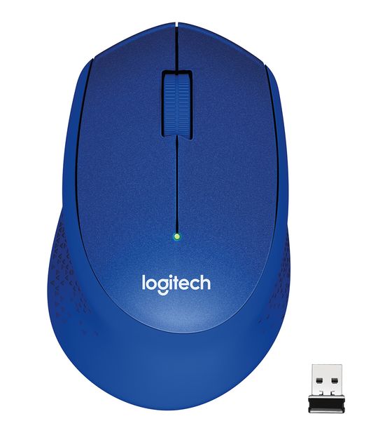 Logitech M330 1000 DPI Büro Maus Optisch  (Blau) f&uuml;r 37,49 Euro