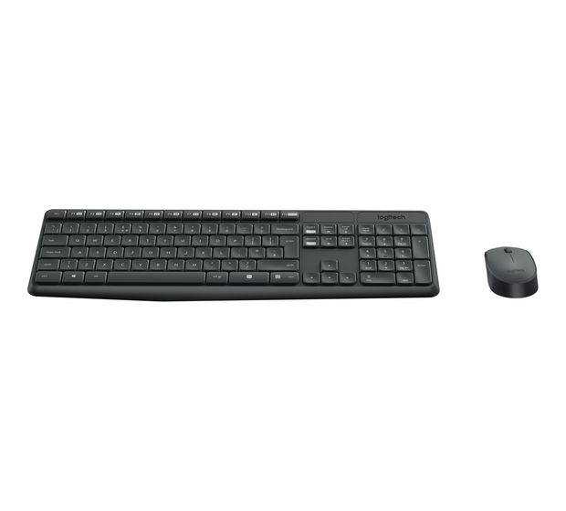 Logitech MK235 Home Tastatur RF Wireless 2.4 GHz  (Grau) f&uuml;r 34,99 Euro
