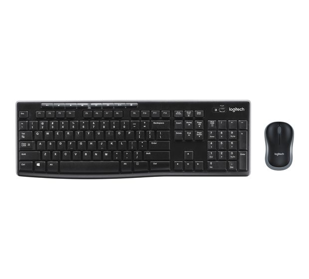 Logitech MK270 Home Tastatur RF Wireless 2.4 GHz  (Schwarz) f&uuml;r 34,99 Euro