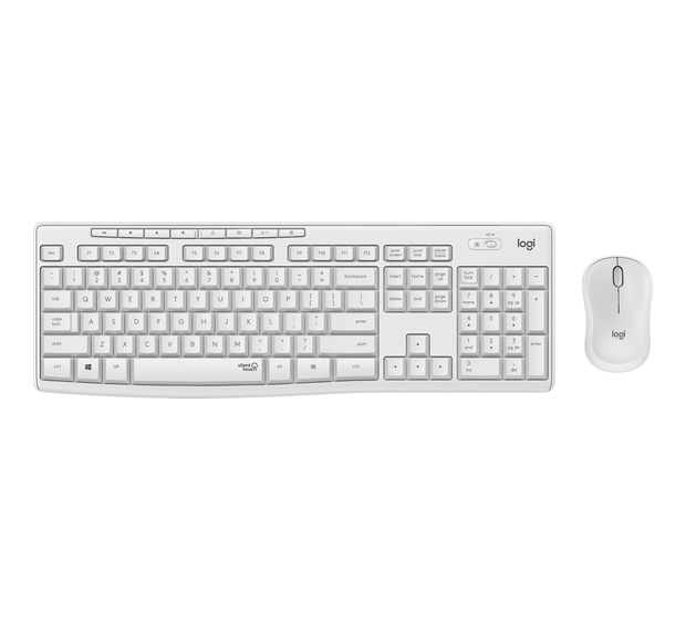Logitech MK295 Silent Wireless Combo Büro Tastatur RF Wireless 2.4 GHz  (Weiß) f&uuml;r 38,99 Euro