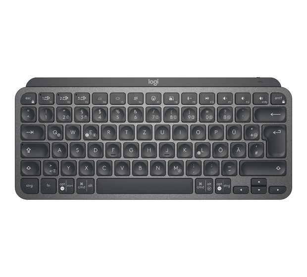 Logitech MX Keys Mini Minimalist LED Büro Tastatur RF Wireless + Bluetooth 2.4 GHz  (Graphit) f&uuml;r 89,99 Euro