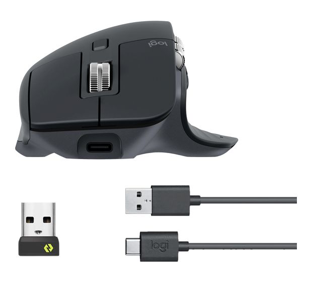 Logitech MX Master 3S 8000 DPI Büro Maus Laser  (Graphit) f&uuml;r 98,99 Euro
