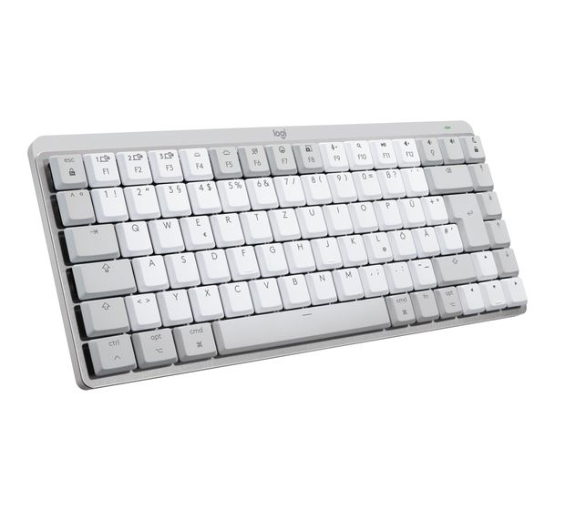 Logitech MX Mini Mechanical for Mac LED Büro Tastatur RF Wireless + Bluetooth 2.4 GHz  (Grau) f&uuml;r 127,99 Euro