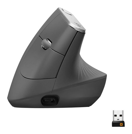 Logitech MX Vertical Advanced Ergonimic 4000 DPI Büro Maus Optisch  (Graphit) f&uuml;r 88,00 Euro
