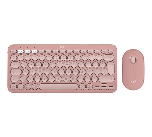 Logitech Pebble 2 Combo Universal Tastatur RF Wireless + Bluetooth  (Pink) f&uuml;r 48,99 Euro