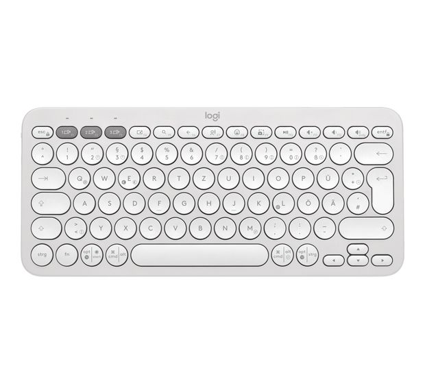 Logitech Pebble Keys 2 K380s Universal Tastatur Bluetooth  (Weiß) f&uuml;r 33,99 Euro