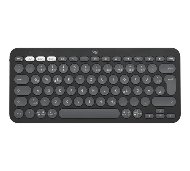 Logitech Pebble Keys 2 K380s Universal Tastatur Bluetooth  (Graphit) f&uuml;r 33,99 Euro