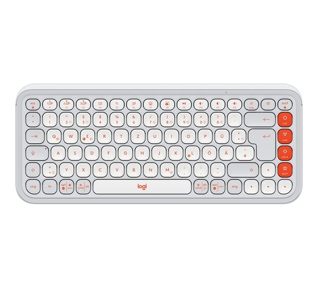 Logitech POP Icon Keys Universal Tastatur Bluetooth  (Weiß) f&uuml;r 46,49 Euro