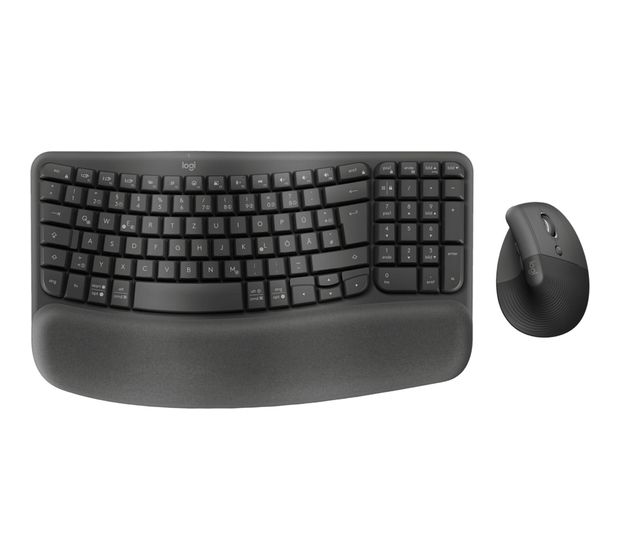 Logitech Wave Keys and Lift Combo Universal Tastatur Bluetooth  (Graphit) f&uuml;r 99,00 Euro