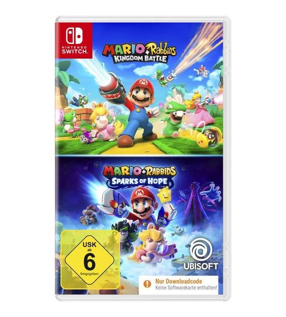 Mario + Rabbids Compilation - Kingdom Battle + Sparks of Hope (Nintendo Switch) f&uuml;r 29,99 Euro