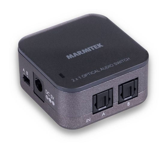 Marmitek Connect TS21 - Optical - 2 Eingänge / 1 Ausgang - Toslink f&uuml;r 37,49 Euro