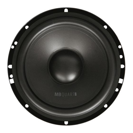 MB Quart QMW165 Golf VI 1-Weg Einbaulautsprecher 150 W f&uuml;r 88,99 Euro