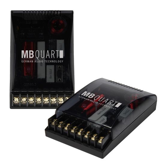 MB Quart QSW3 3-Wege Einbaulautsprecher 200 W f&uuml;r 80,99 Euro