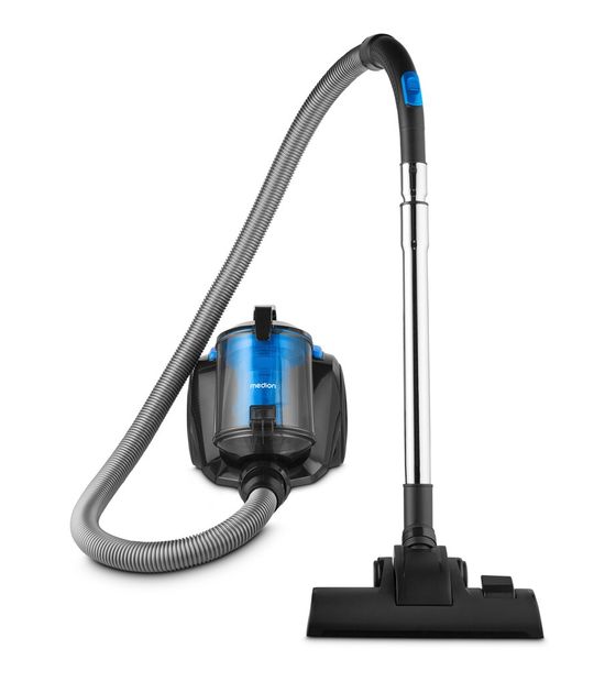 Medion E2001 MD12078 Bodenstaubsauger Beutellos 800 W HEPA (Transparent, Schwarz, Blau) f&uuml;r 60,99 Euro