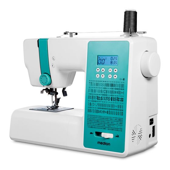 Medion LIFE® Digitale Nähmaschine SD36 (MD11881) einstellbare Stichlänge und Stichbreite, 270 Stichmuster, Integriertes Zubehörfach, 36 Watt Motorleistung f&uuml;r 148,99 Euro