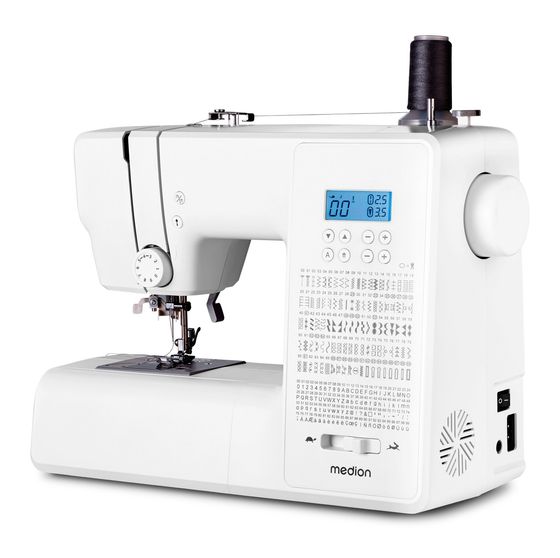 Medion LIFE® Digitale Nähmaschine SD36 (MD11881) einstellbare Stichlänge und Stichbreite, 270 Stichmuster, Integriertes Zubehörfach, 36 Watt Motorleistung f&uuml;r 148,99 Euro