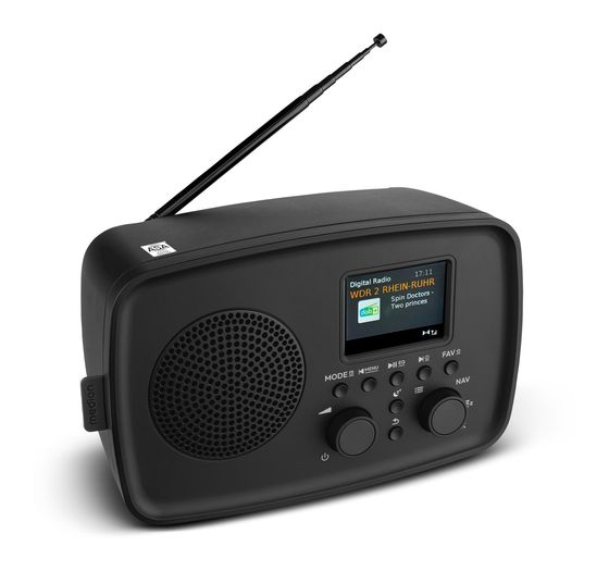 Medion Life DRE-1 Bluetooth DAB+, UKW, FM Radio Persönlich Wasserfest IPX1  (Schwarz) f&uuml;r 49,49 Euro