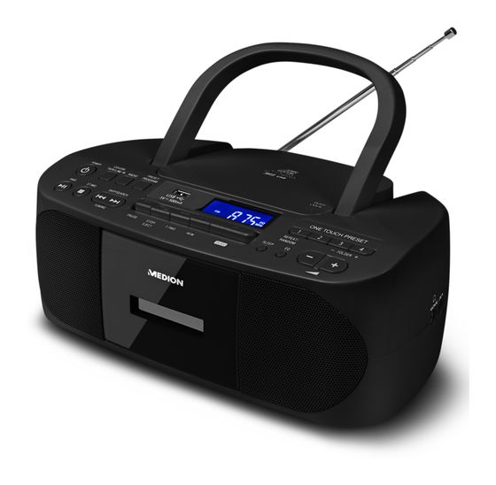 Medion Life E64070 FM Radio Tragbar  (Schwarz) f&uuml;r 64,95 Euro