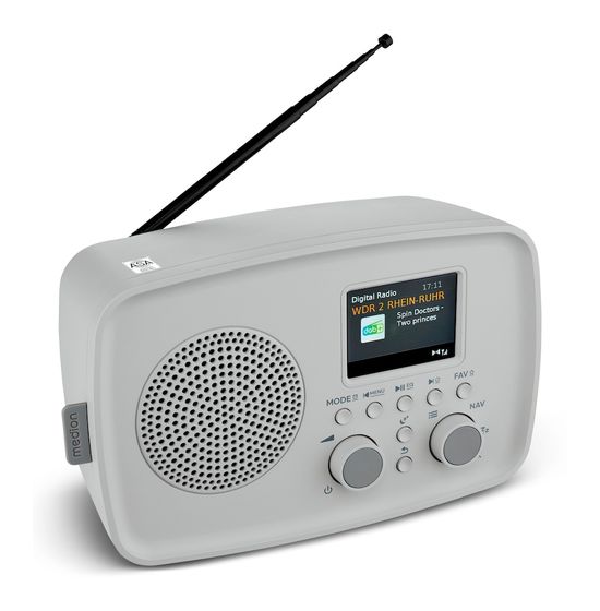 Medion Life MD89288 Bluetooth DAB+, FM Radio Persönlich IPX1  (Grau) f&uuml;r 49,49 Euro