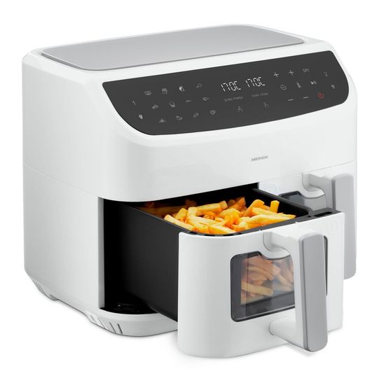 Medion Life P20 XXL MD11760 Doppel Heißluftfritteuse 8,7 l 2600 W  (Weiß) f&uuml;r 89,49 Euro