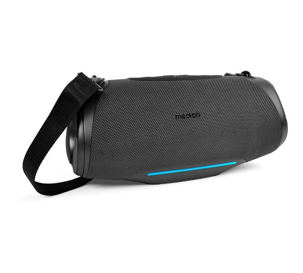 Medion Life P61762 50 W Bluetooth Lautsprecher IPX7 Laufzeit bis 47 h  (Grau) f&uuml;r 99,49 Euro