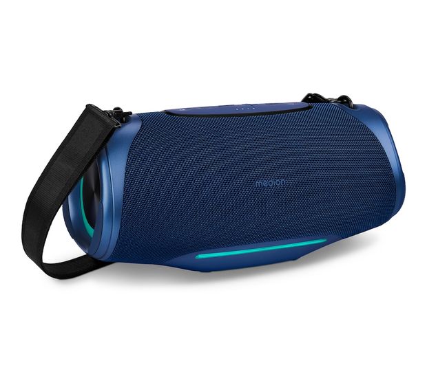 Medion Life P61762 50 W Bluetooth Lautsprecher IPX7 Laufzeit bis 47 h  (Blau) f&uuml;r 99,49 Euro