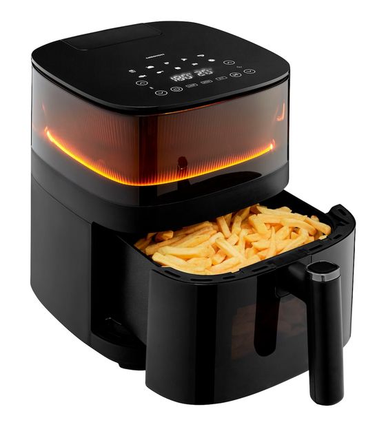 Medion Life X10 XL MD11780 Heißluftfritteuse 5 l 1500 W  (Schwarz) f&uuml;r 84,49 Euro