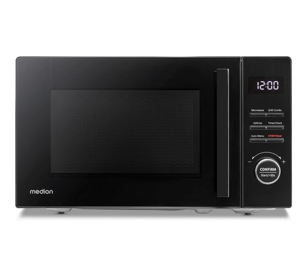 Medion MD12021 Freistehende Mikrowelle 800 W Größe: klein 5 Stufen Grill  (Schwarz) f&uuml;r 119,95 Euro