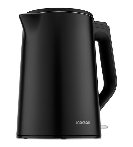 Medion MD12105 1,5 l Wasserkocher 2200 W  (Schwarz) f&uuml;r 29,99 Euro