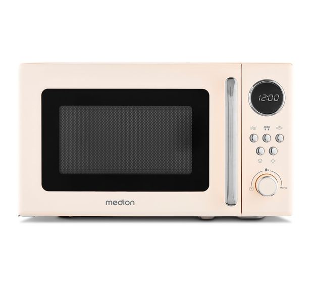 Medion MD15000 Freistehende Mikrowelle 800 W Größe: klein 5 Stufen  (Pink) f&uuml;r 69,49 Euro
