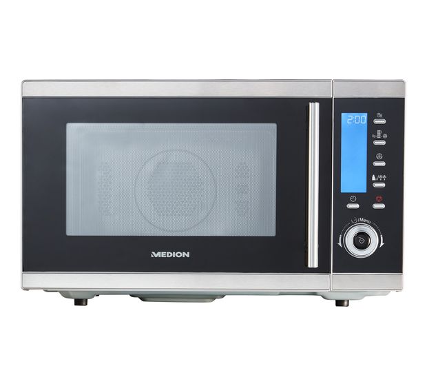 Medion MD15501 Freistehende Mikrowelle 900 W Größe: mittel 11 Stufen Grill  (Schwarz, Edelstahl) f&uuml;r 128,99 Euro