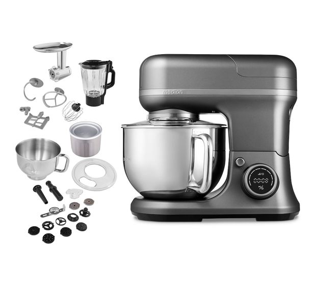 Medion MD18440 1200 W Küchenmaschine 5 l  (Grau) f&uuml;r 136,99 Euro