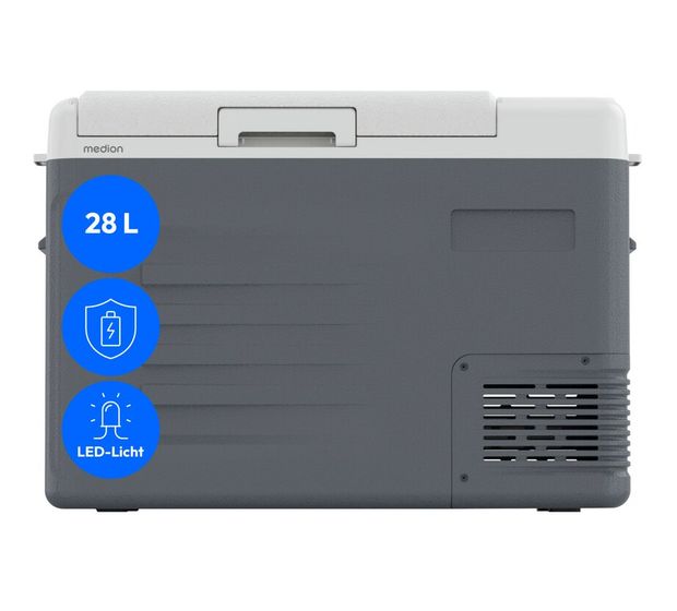 Medion MD370027 CC28 28 l Kühlbox  (Grau, Weiß) f&uuml;r 168,99 Euro