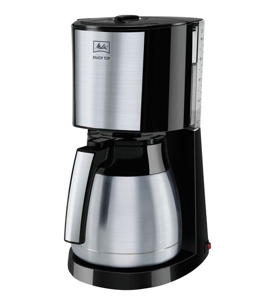 Melitta 1017-08 Enjoy Top Therm 10 Tassen Thermo Filterkaffeemaschine 1,2 l  (Schwarz) f&uuml;r 69,99 Euro