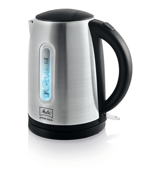 Melitta 1018-02 Prime Aqua Mini 1,7 l Wasserkocher 2200 W  (Schwarz, Edelstahl) f&uuml;r 51,49 Euro