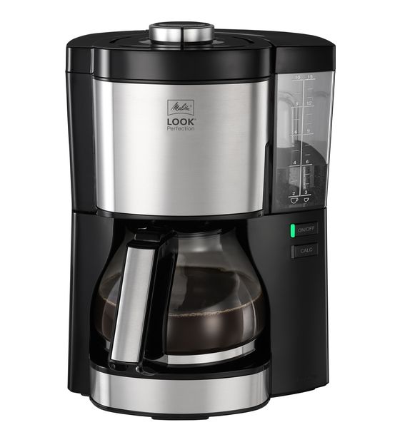 Melitta 1025-06 Look Perfection 15 Tassen Filterkaffeemaschine  (Schwarz, Silber) f&uuml;r 68,99 Euro
