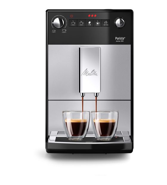Melitta F230-101 Purista Kaffeevollautomat 15 bar 1,2 l  (Schwarz, Silber) f&uuml;r 508,00 Euro