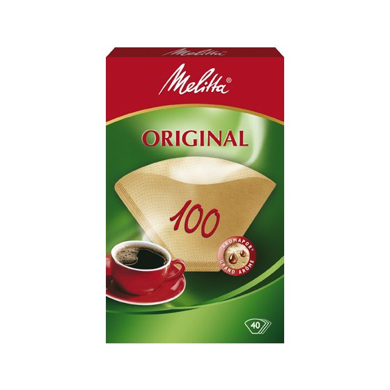 Melitta Filtertüten 100 naturbraun 40 Stück Aromapor-Papier  Einweg-Kaffeefilter  (Braun) f&uuml;r 1,99 Euro