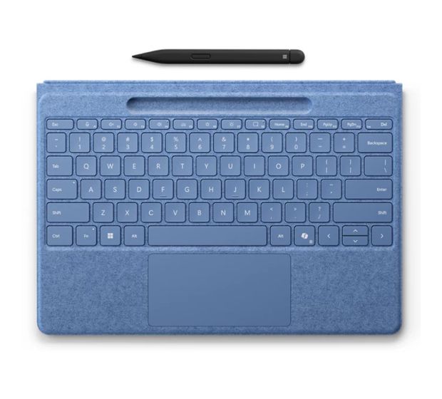 Microsoft Pro Flex Keyboard mit Slim Pen für Microsoft Surface Pro (11th Edition), Surface Pro 10 for Business, Surface Pro 9, Surface Pro 8, Surface Pro X  (Blau) f&uuml;r 417,00 Euro