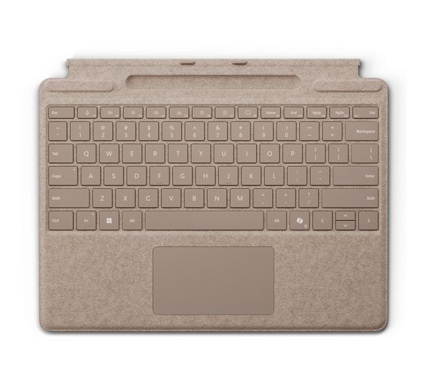 Microsoft Pro Keyboard mit Stiftaufbewahrung für Microsoft Surface Pro (11 Edition); Surface Pro 10; Surface Pro 9; Surface Pro 8 (Dune) f&uuml;r 154,99 Euro